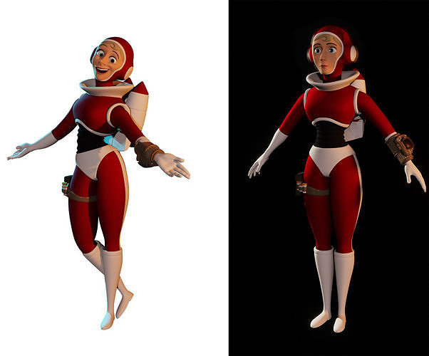 Rocket Girl  3D model