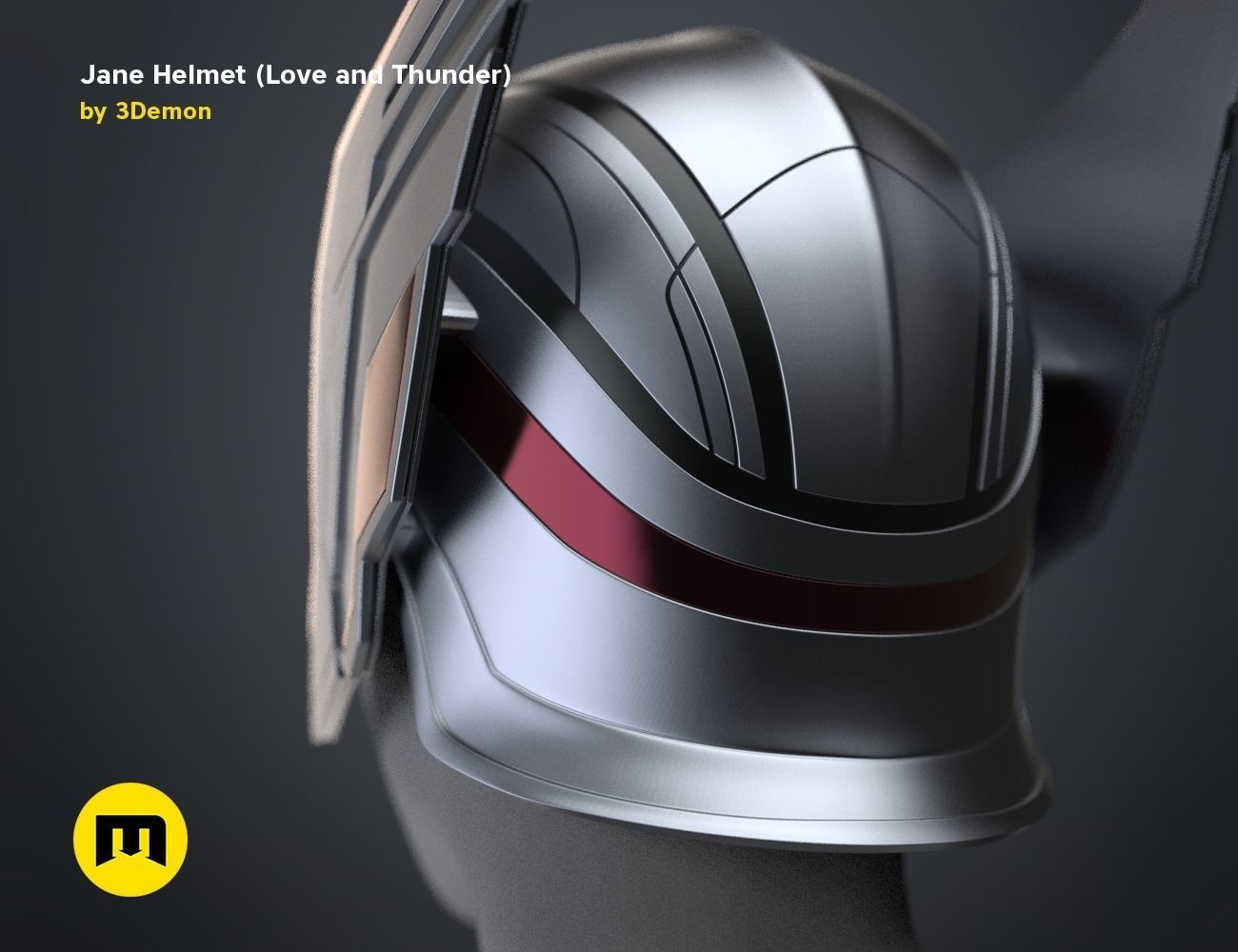 Jane helmet - Love and Thunder 3D print model_7