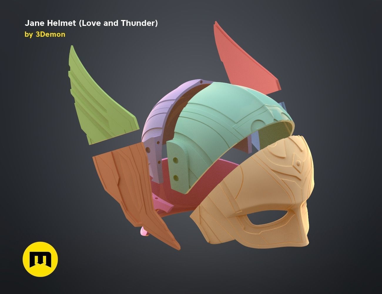Jane helmet - Love and Thunder 3D print model_19