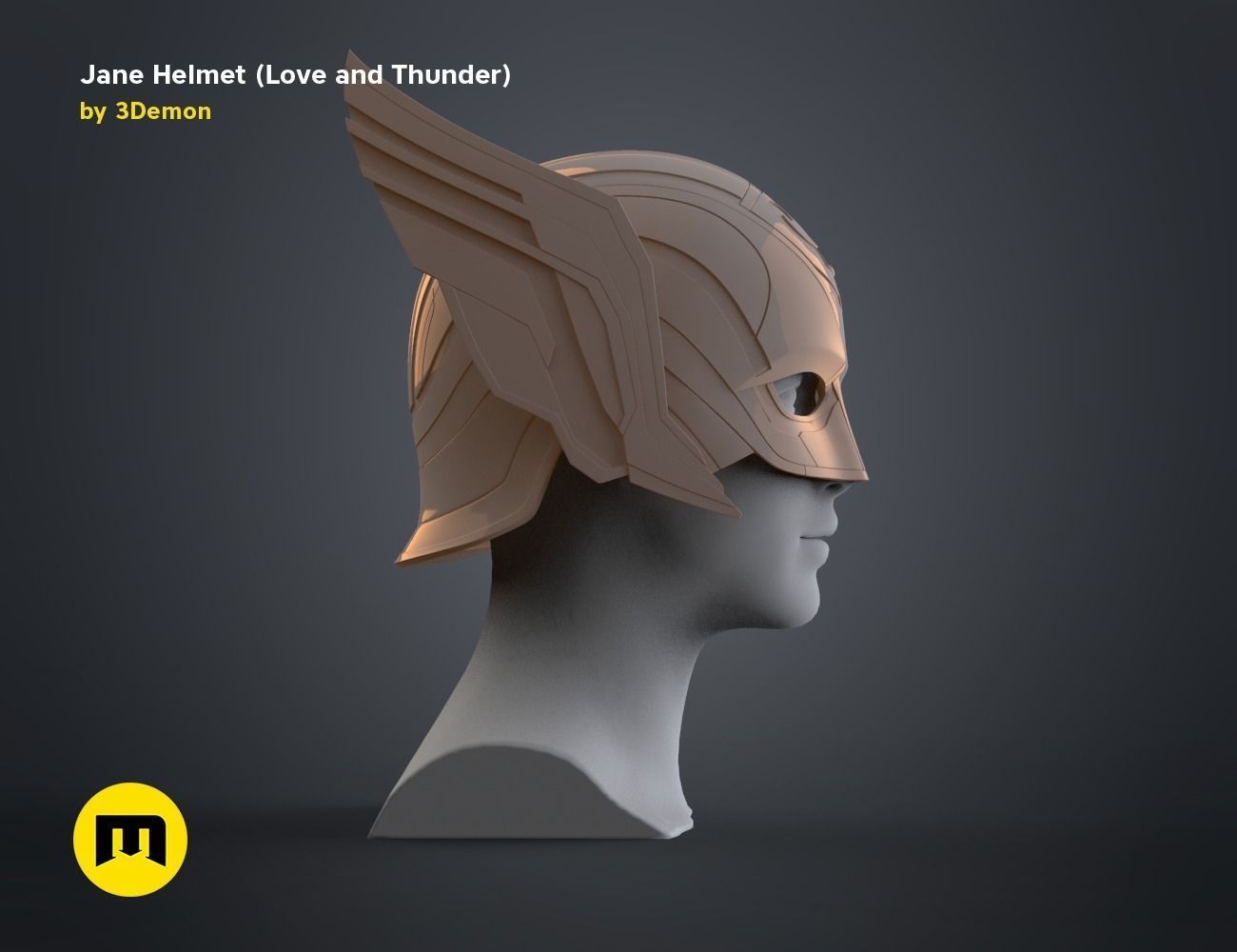 Jane helmet - Love and Thunder 3D print model_11