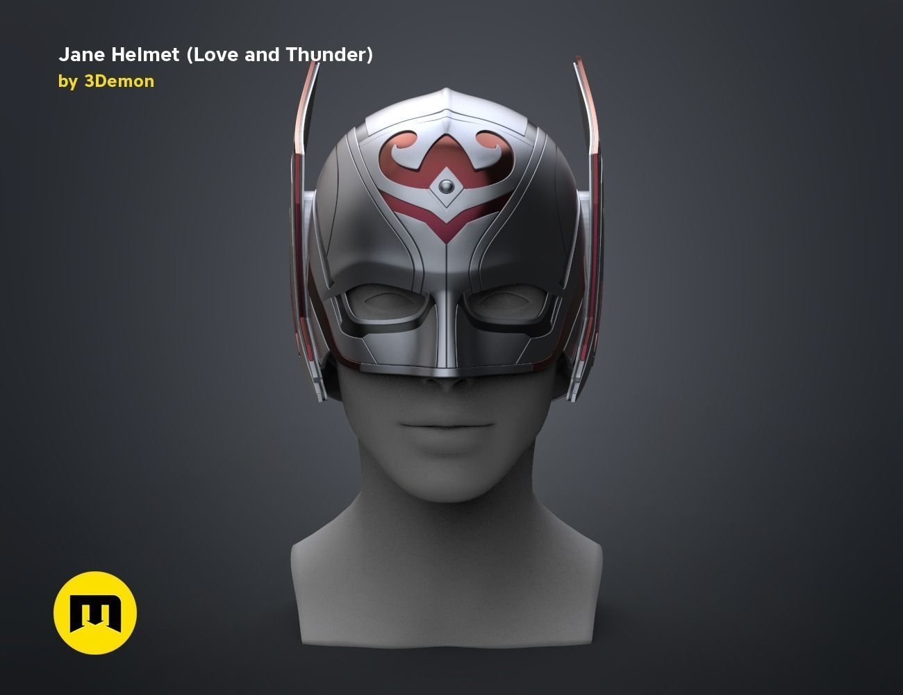 Jane helmet - Love and Thunder 3D print model_1