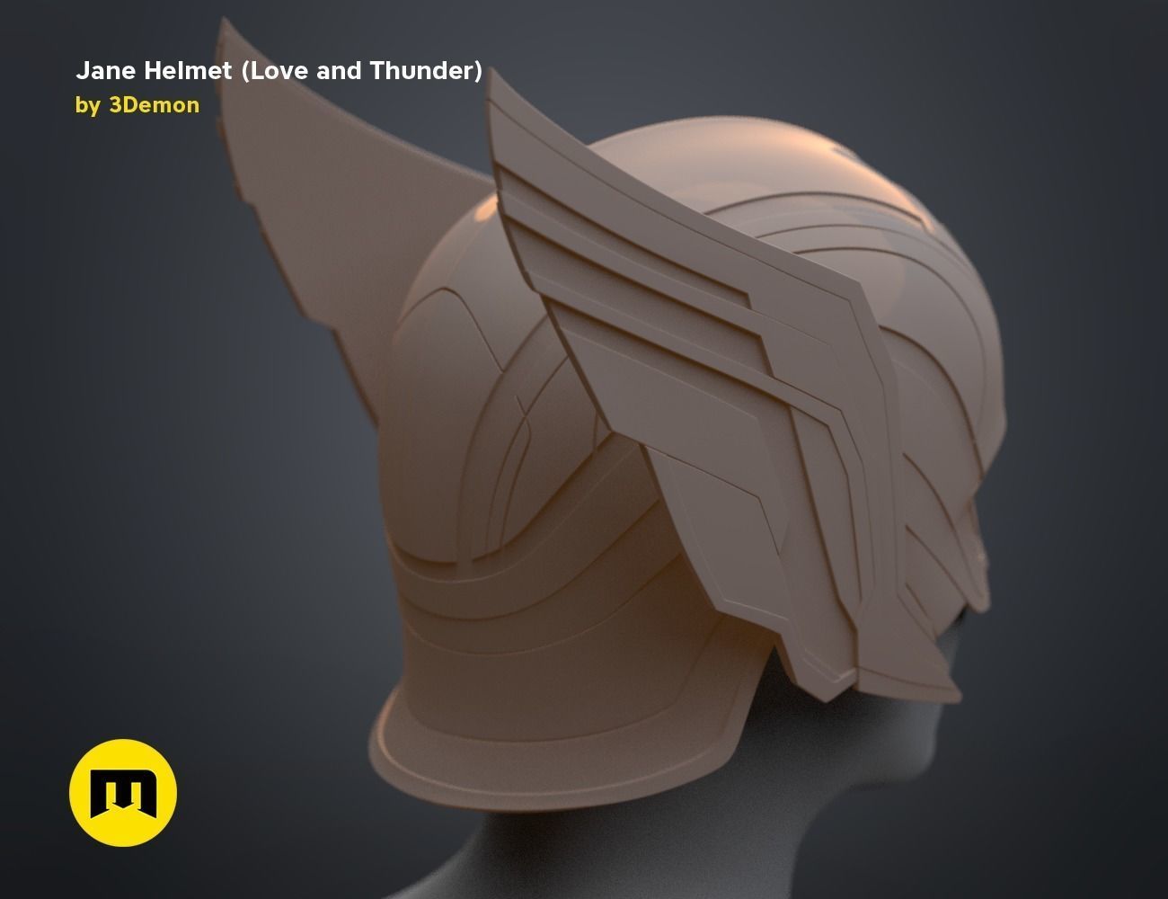 Jane helmet - Love and Thunder 3D print model_17