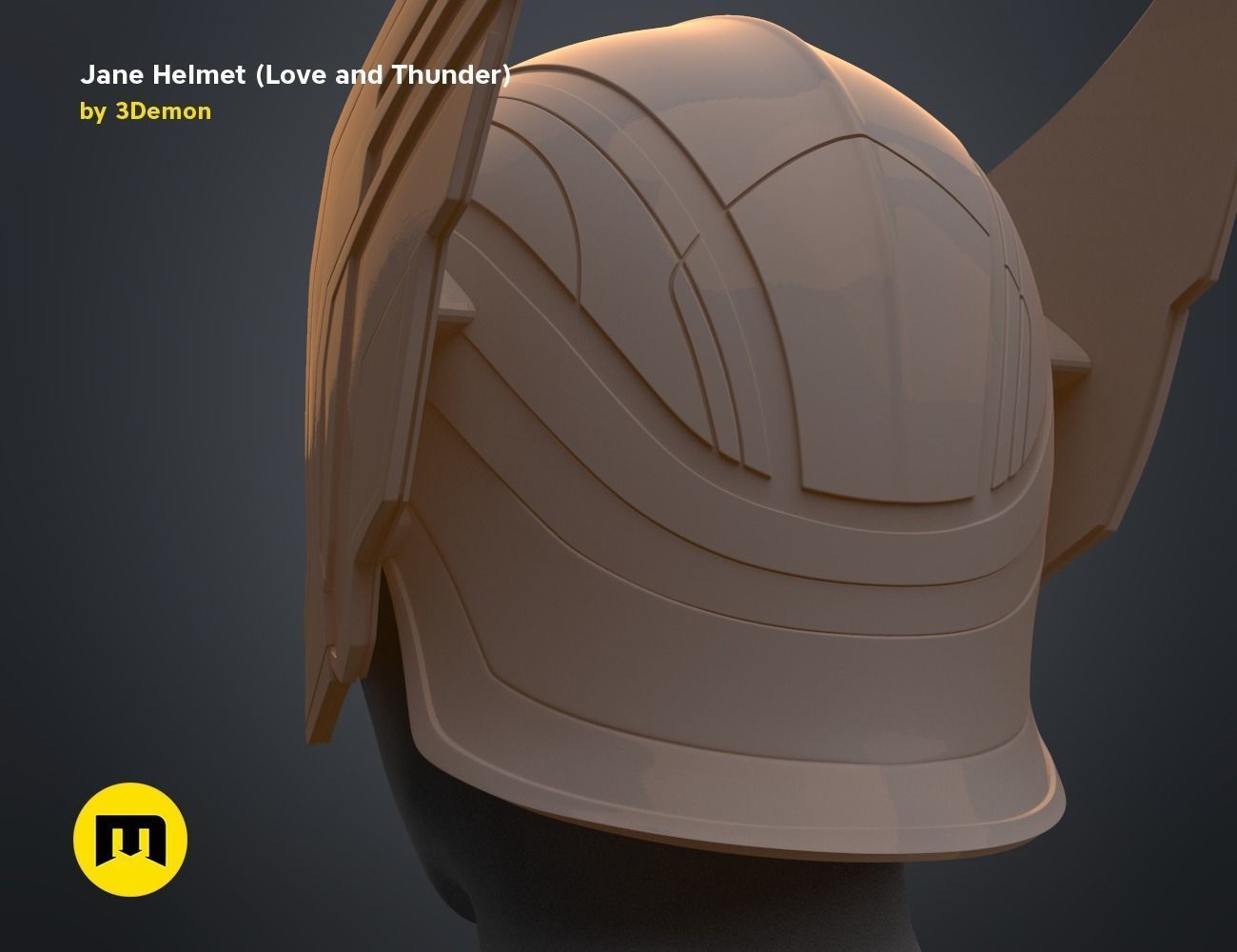 Jane helmet - Love and Thunder 3D print model_16
