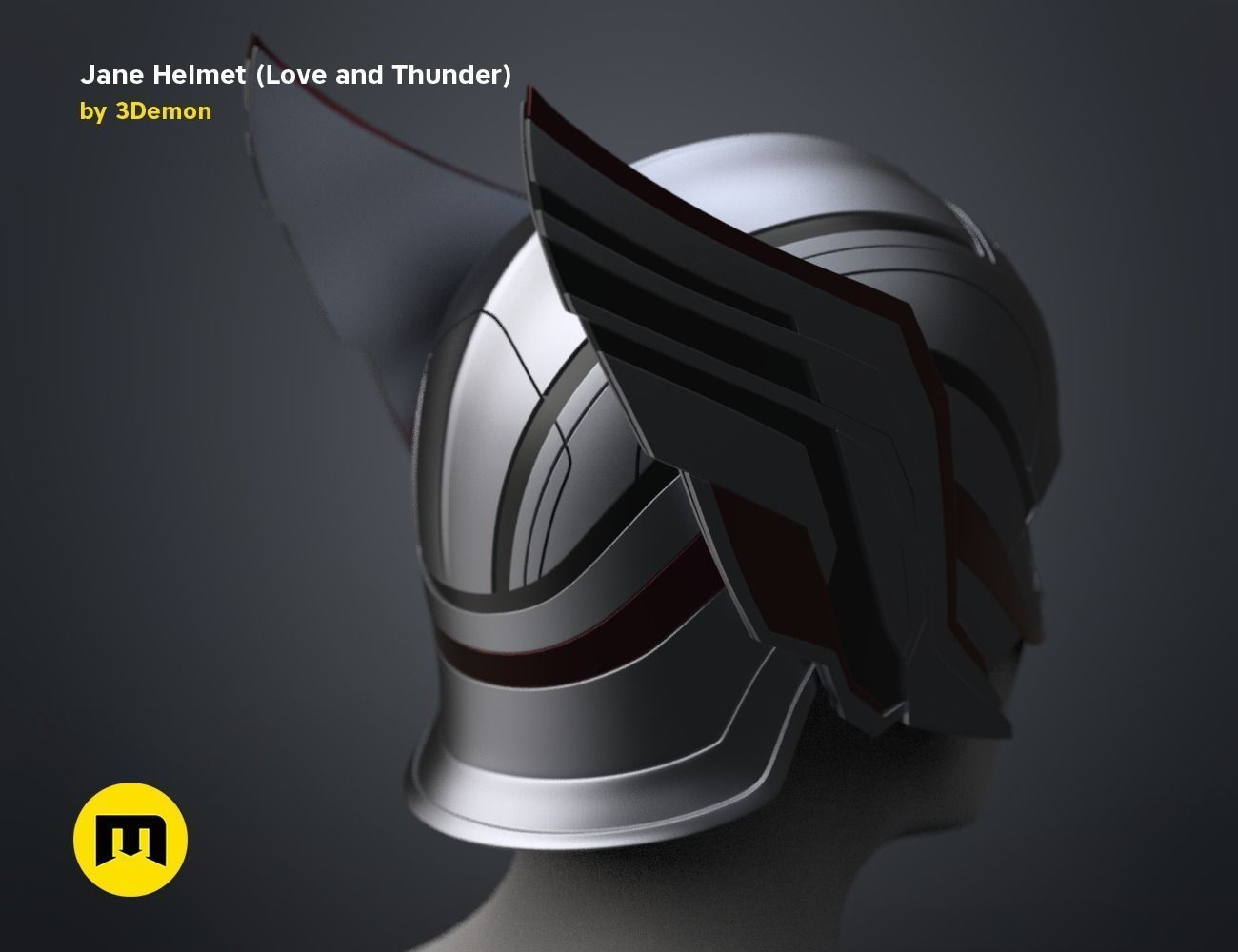 Jane helmet - Love and Thunder 3D print model_8