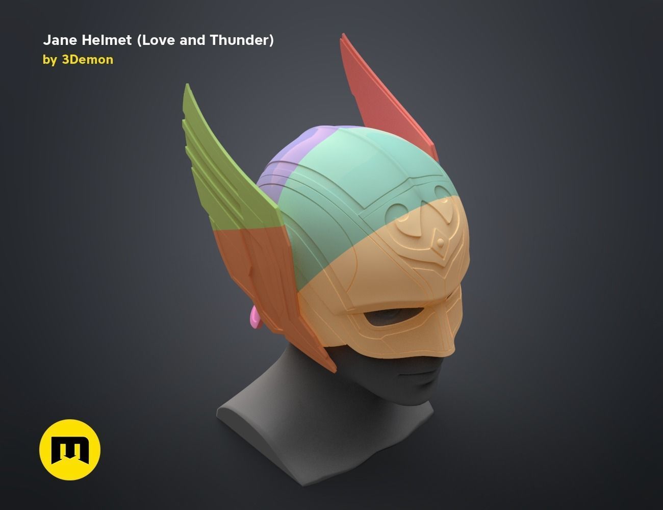 Jane helmet - Love and Thunder 3D print model_18