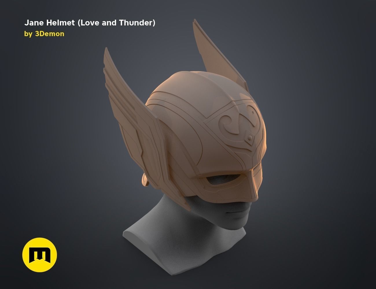 Jane helmet - Love and Thunder 3D print model_15