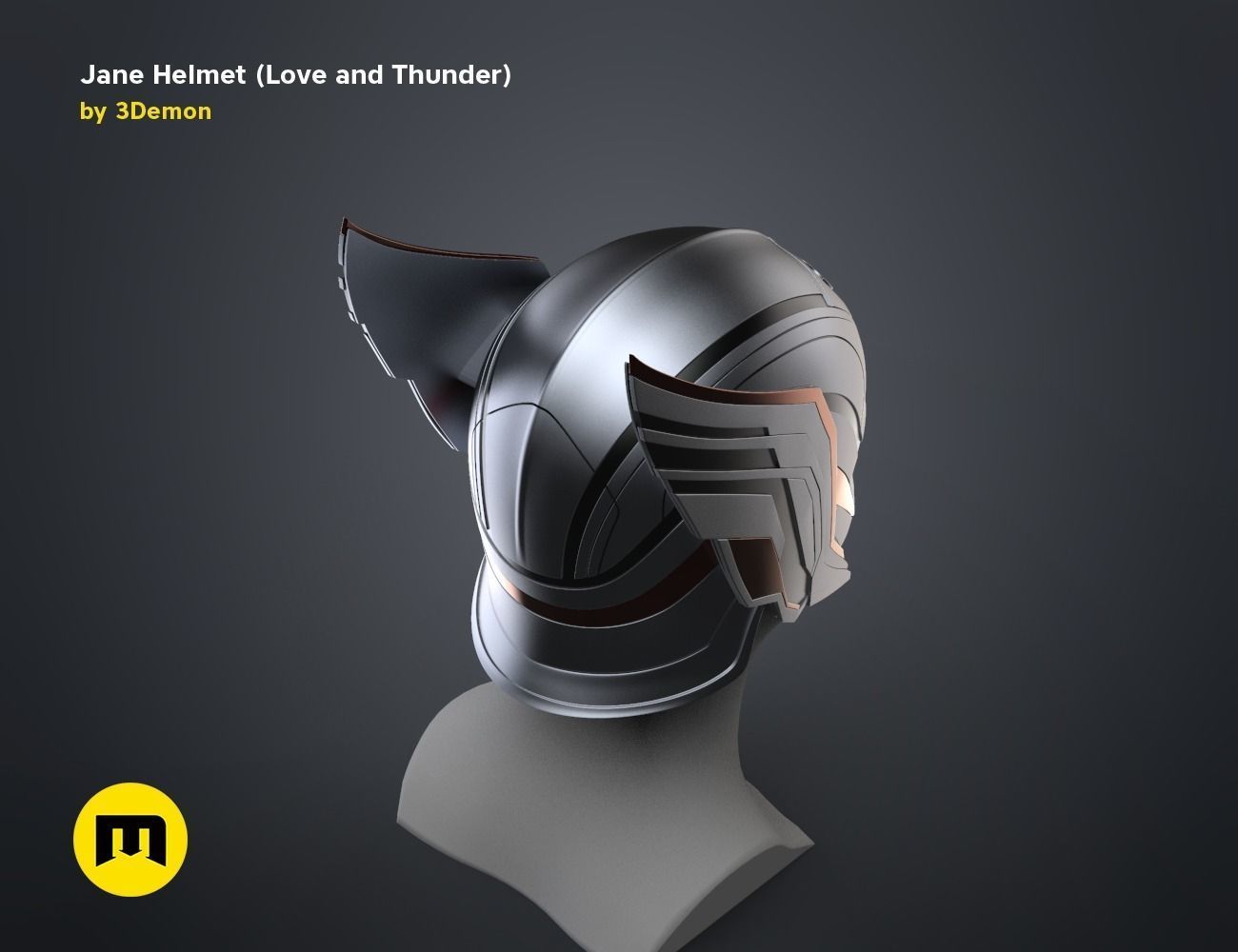 Jane helmet - Love and Thunder 3D print model_5