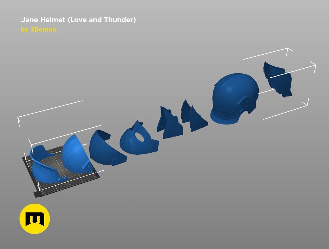 Jane helmet - Love and Thunder 3D print model_25