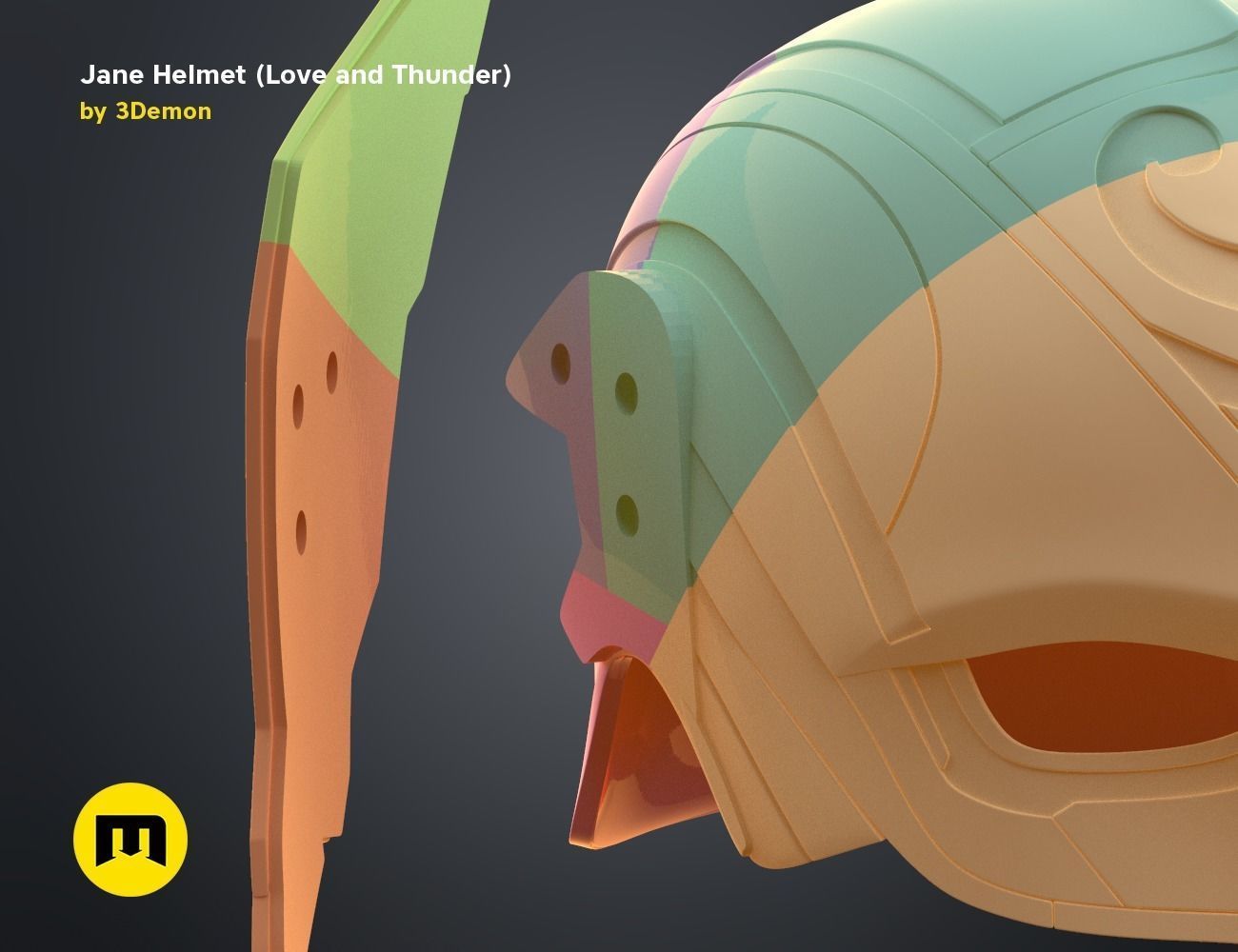 Jane helmet - Love and Thunder 3D print model_22