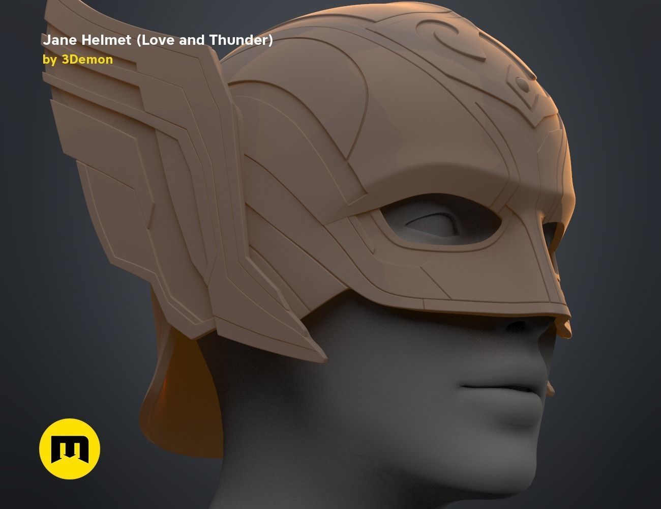 Jane helmet - Love and Thunder 3D print model_14