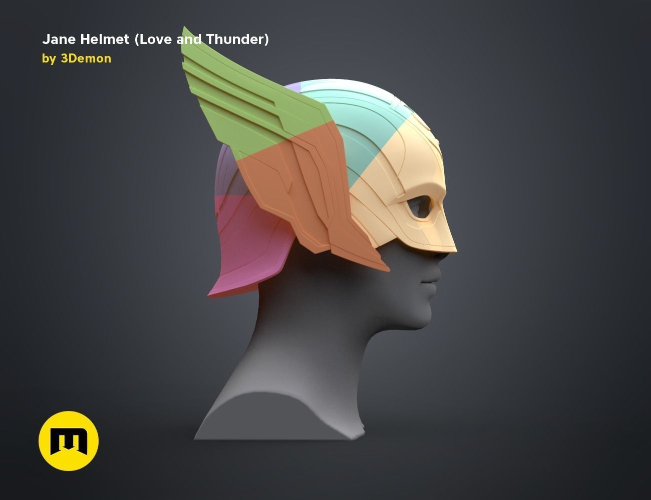 Jane helmet - Love and Thunder 3D print model_20
