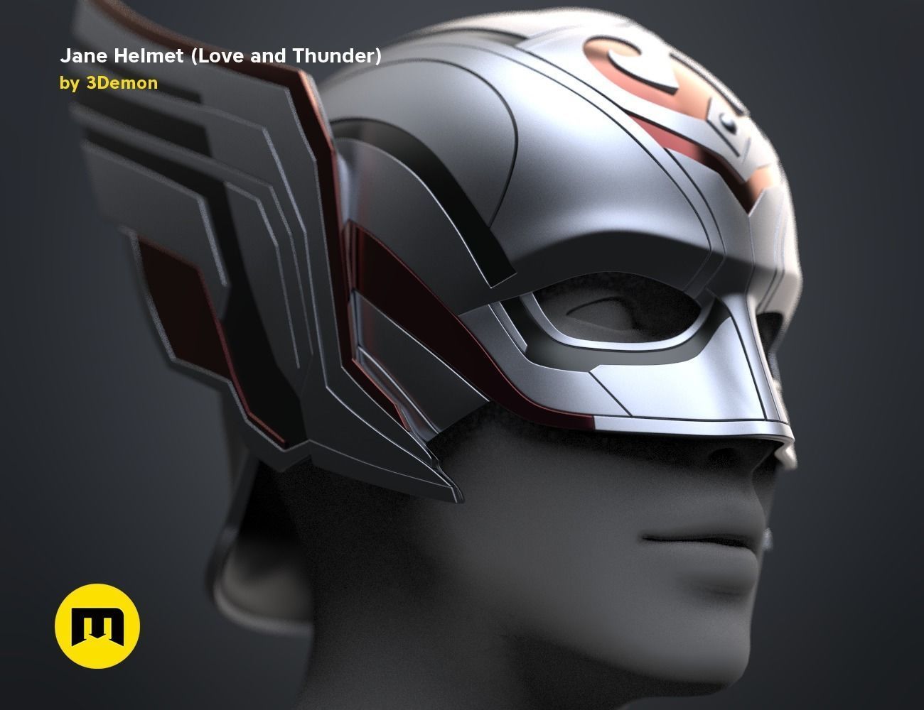 Jane helmet - Love and Thunder 3D print model_26