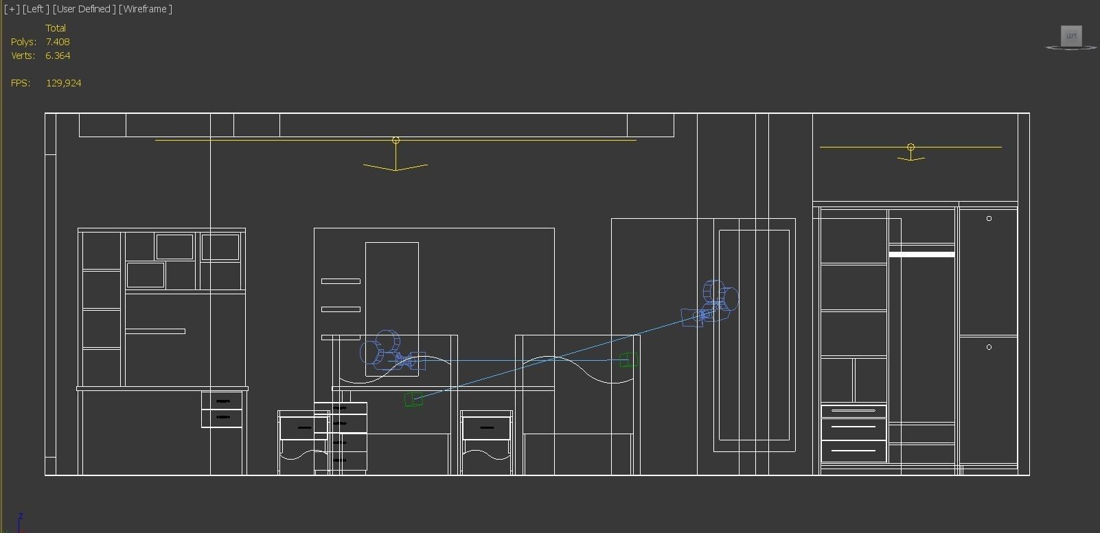 girls room 3D model_7