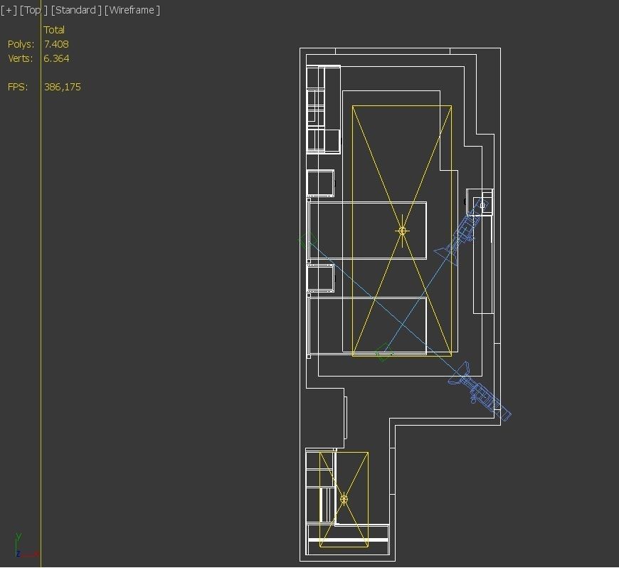 girls room 3D model_6