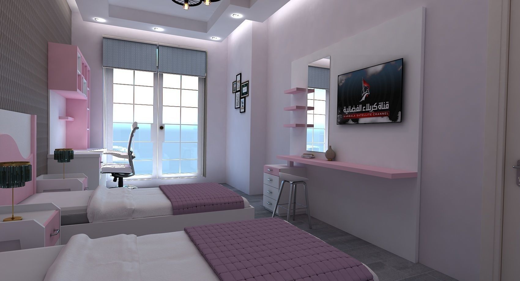 girls room 3D model_1