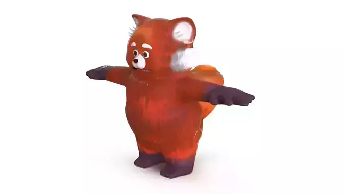 Turning Red Low-poly 3D model