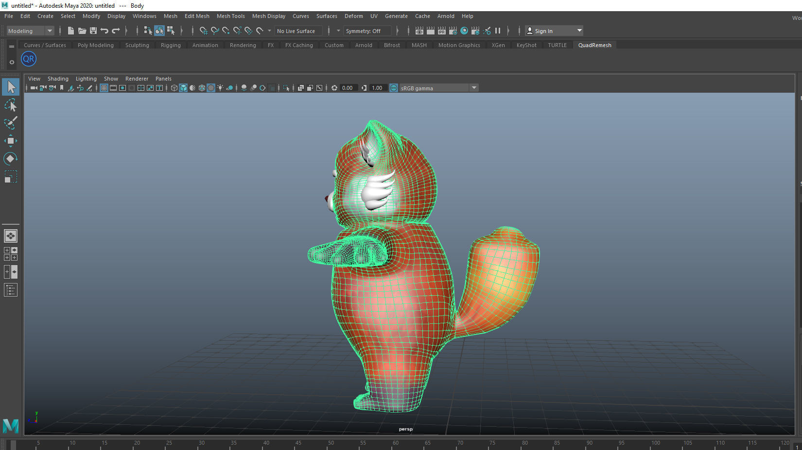 Turning Red Low-poly 3D model_2