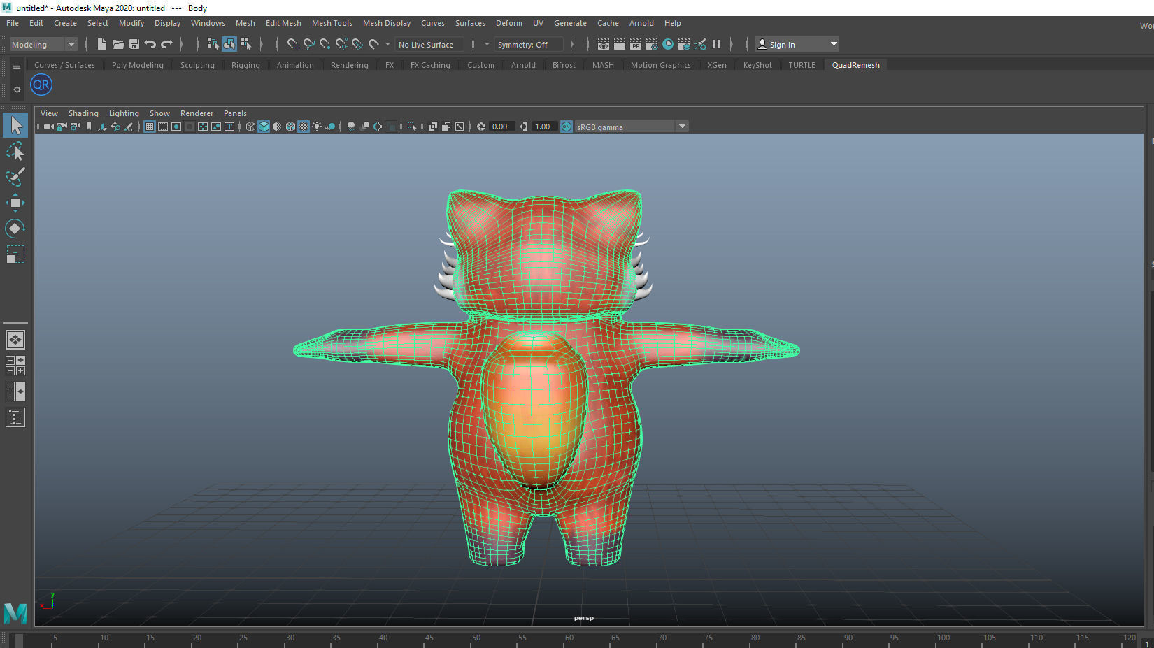 Turning Red Low-poly 3D model_3