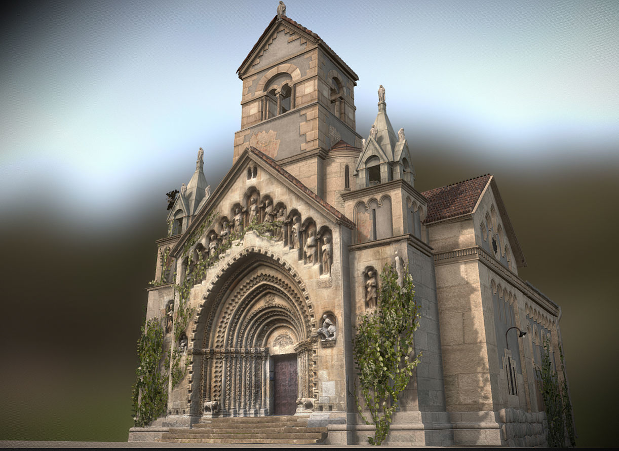 The Jaki chapel - Jaki kapolna 3D model_2