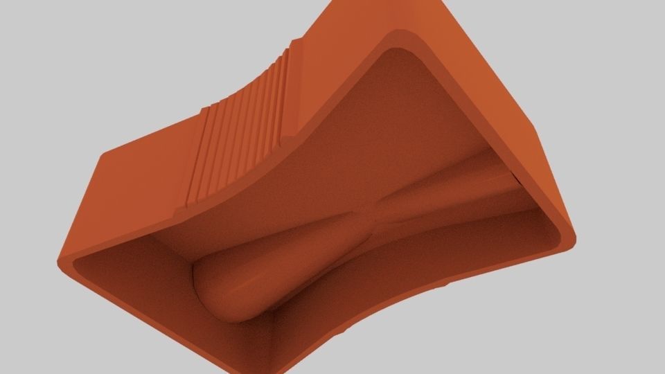 Sharpener orange Free low-poly 3D model_2