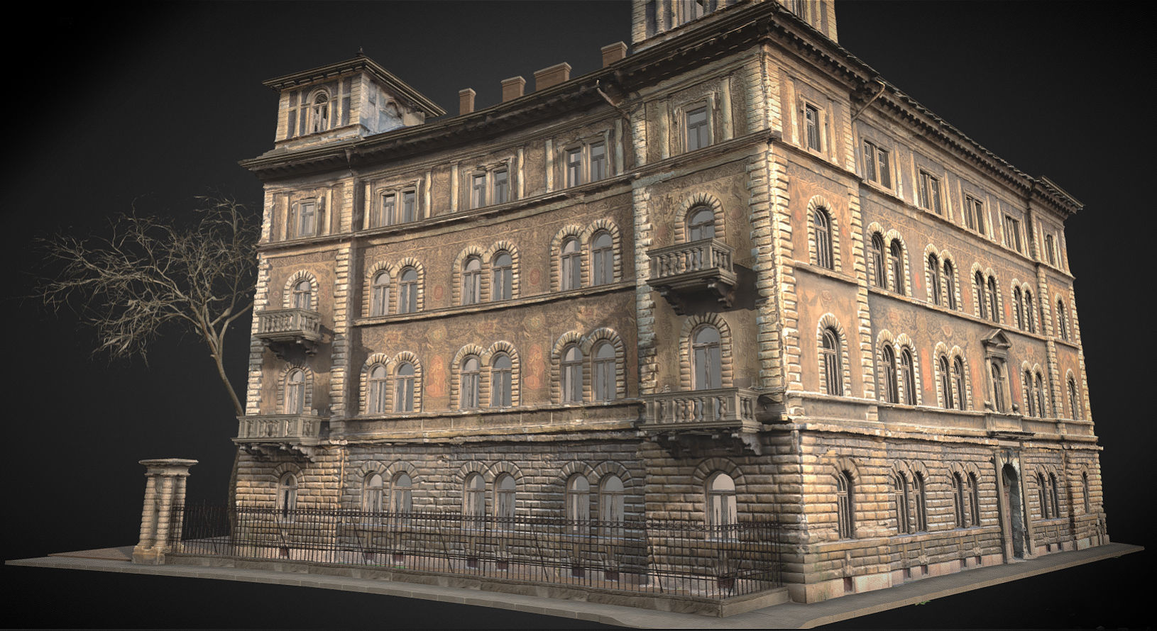 Kodaly Korond 3 facade - homlokzat 3D model_4