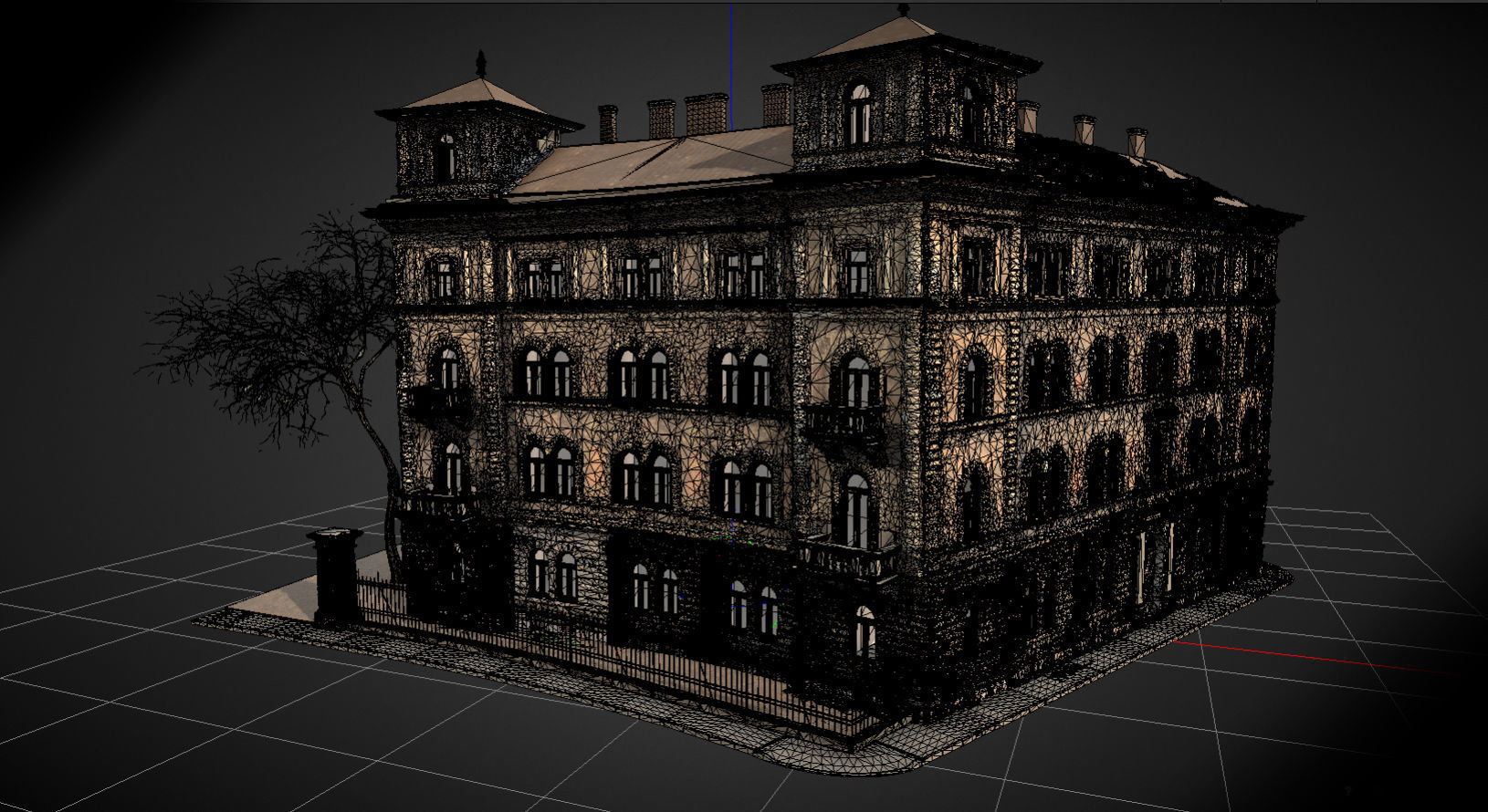 Kodaly Korond 3 facade - homlokzat 3D model_8