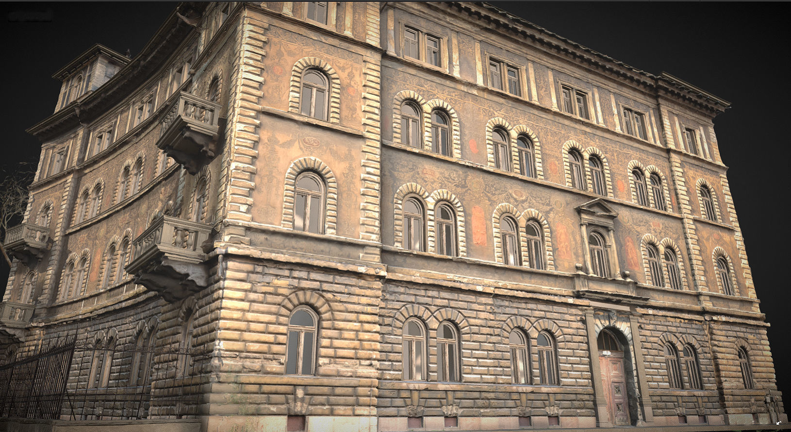 Kodaly Korond 3 facade - homlokzat 3D model_1
