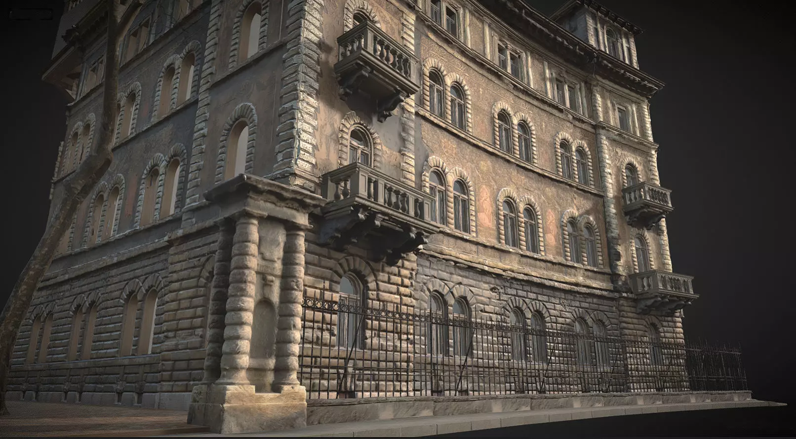 Kodaly Korond 3 facade - homlokzat 3D model_0