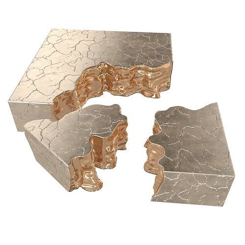 Based Upon fragmented crack coffee table 3D model