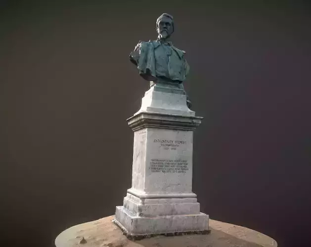 Zsigmondy Vilmos bust - mellszobor