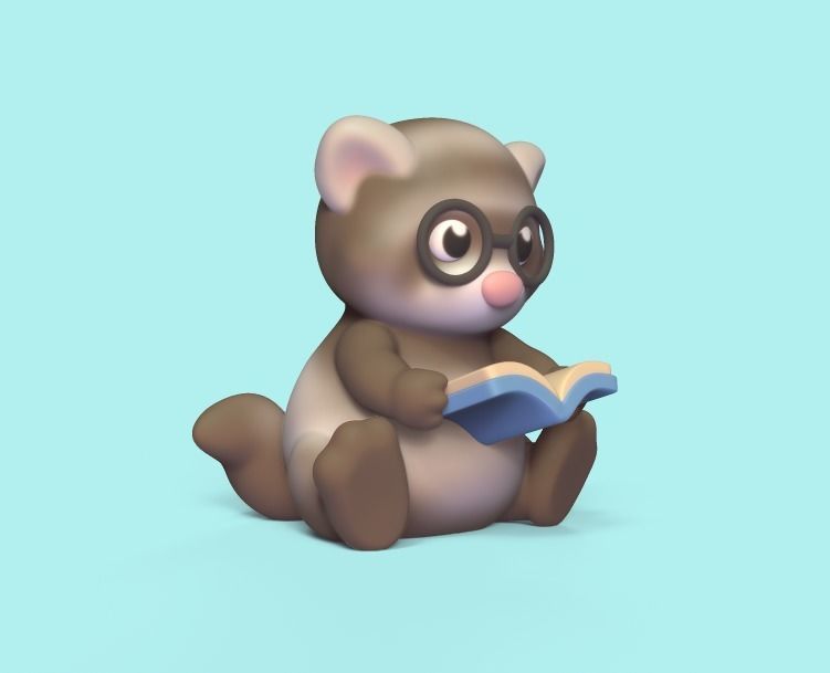 Ferret Book 3D print model_1