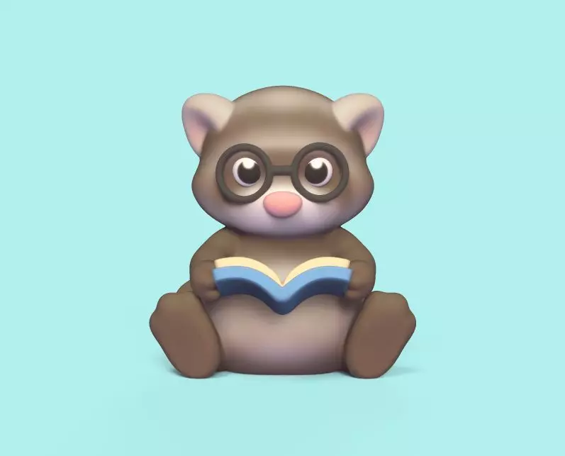 Ferret Book 3D print model_0