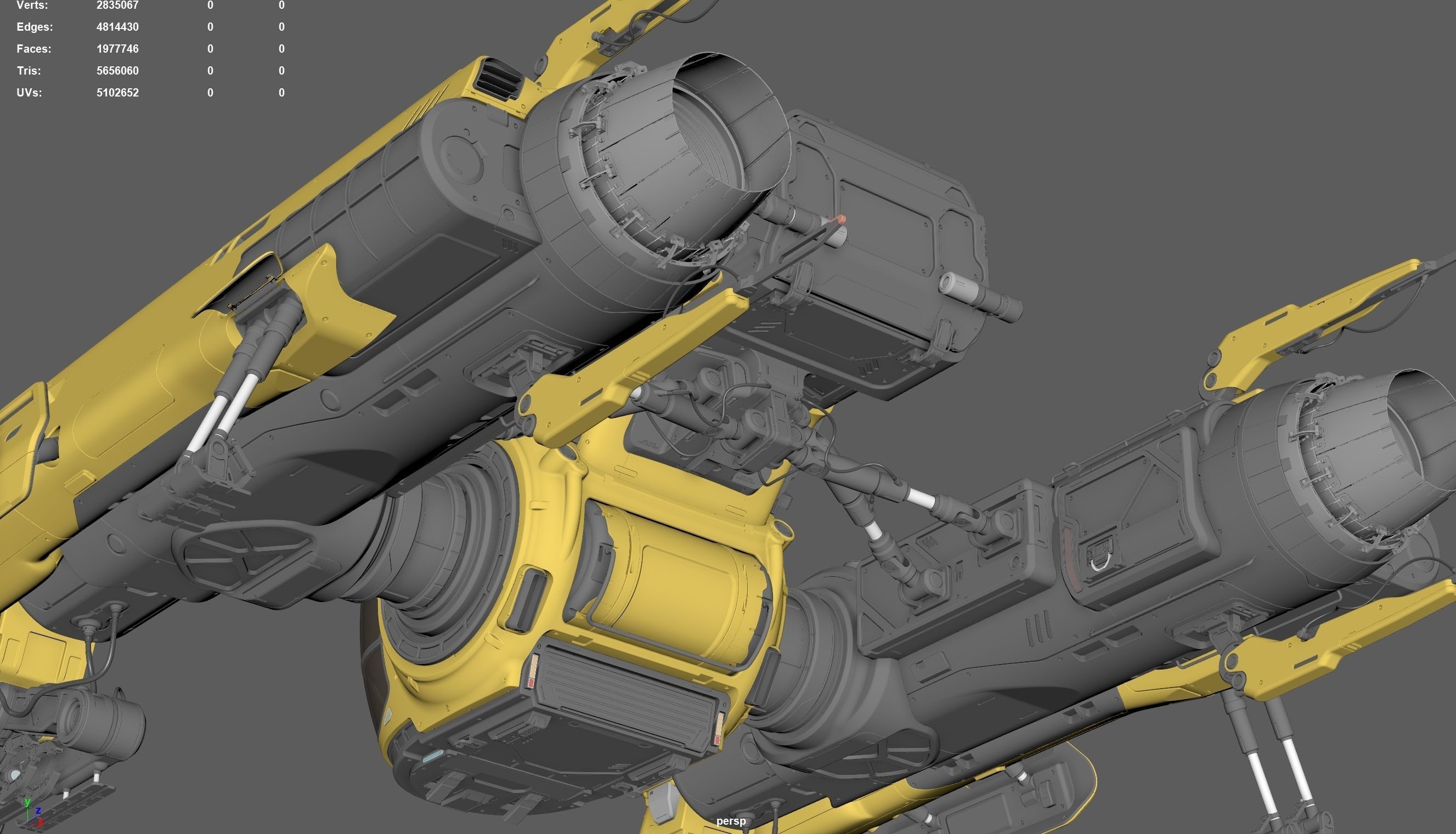 Sci Fi Engineering Jet 3D model_21