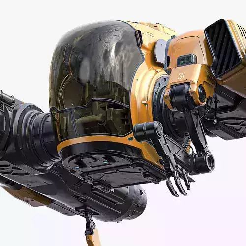 Sci Fi Engineering Jet 3D model