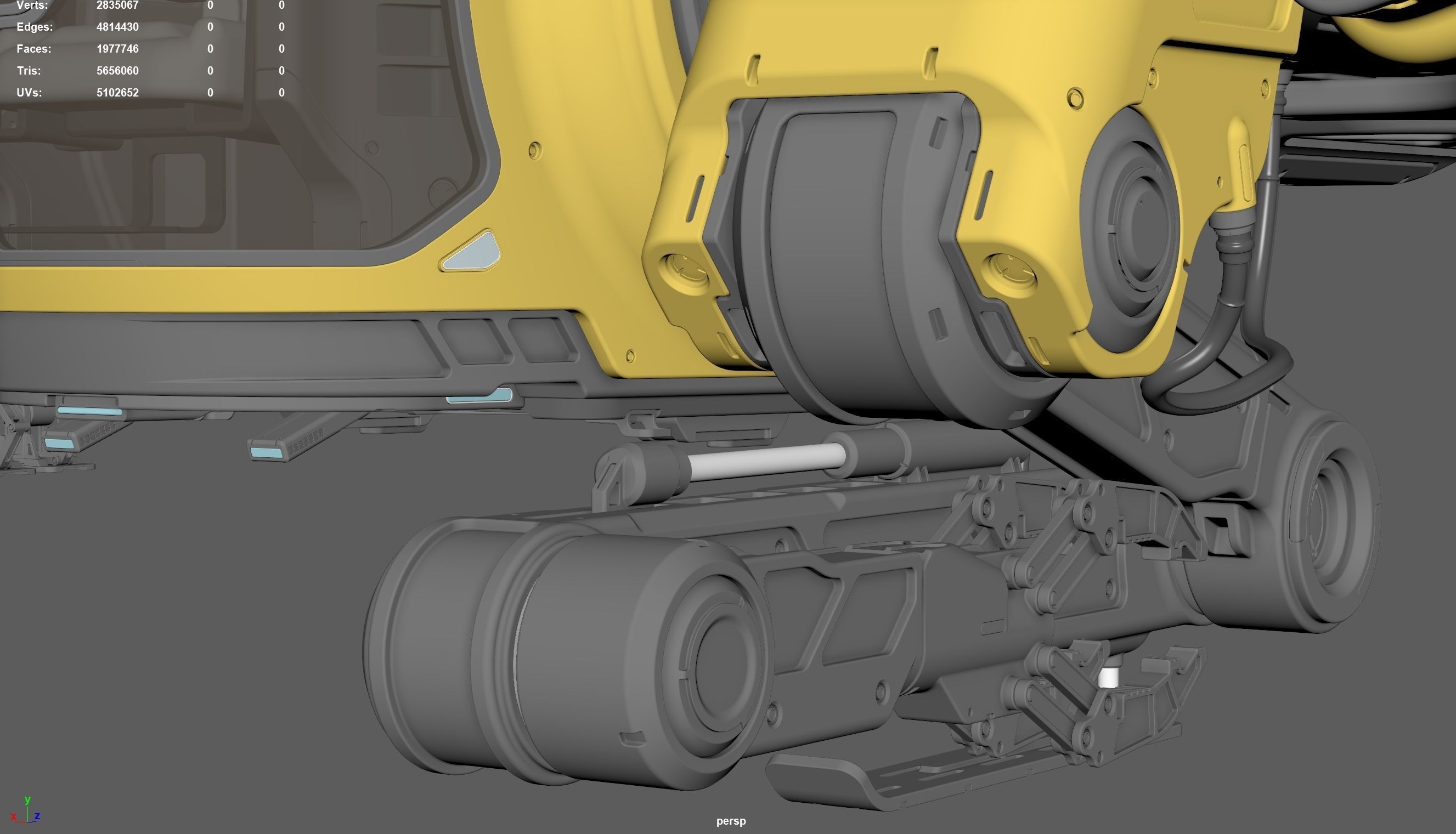 Sci Fi Engineering Jet 3D model_19