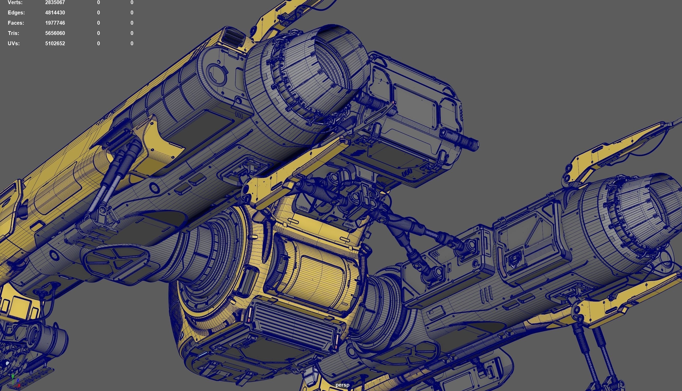 Sci Fi Engineering Jet 3D model_22