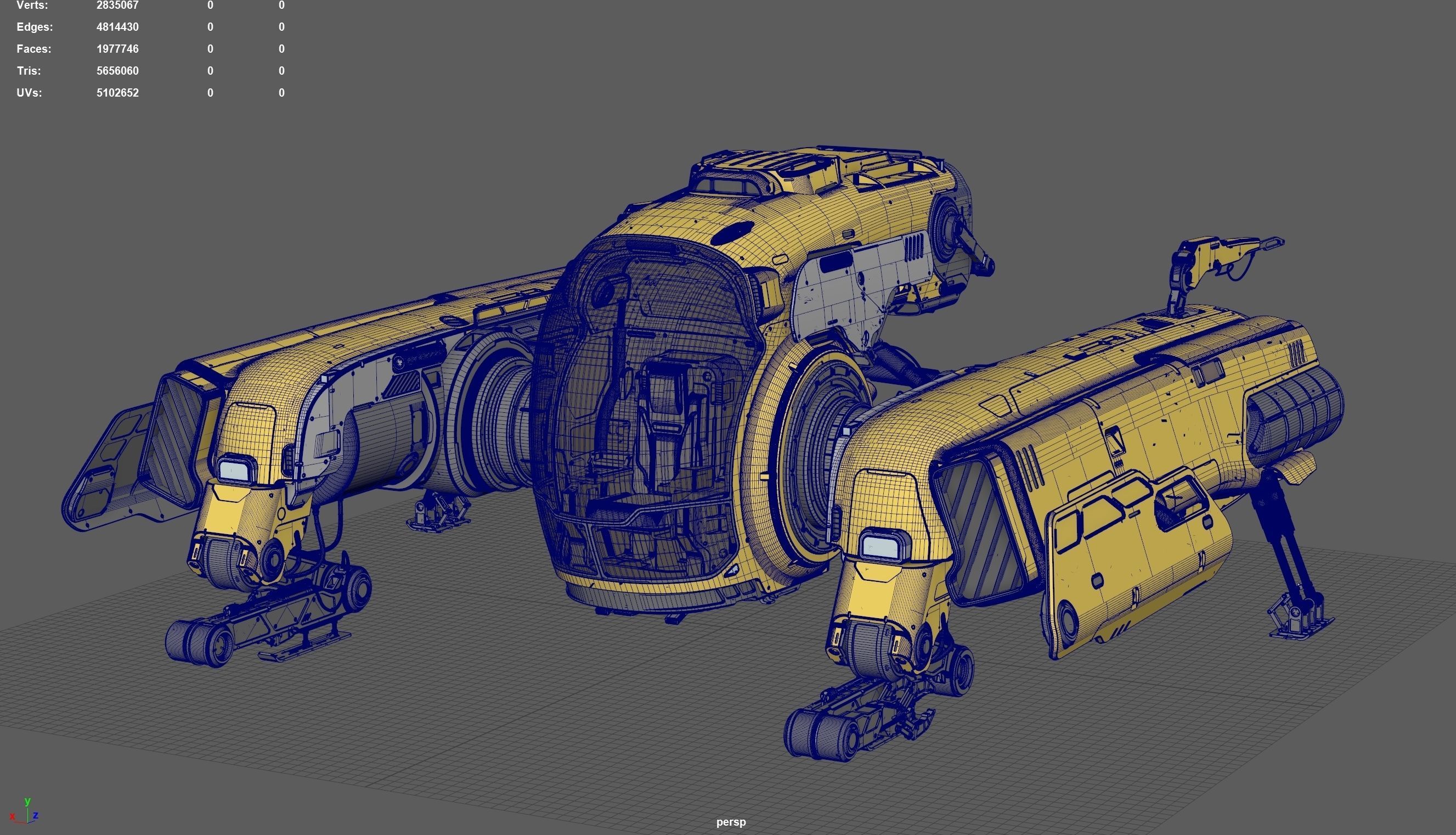 Sci Fi Engineering Jet 3D model_18