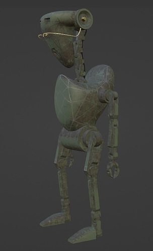 Robosnobo - Old Sad Robot Free 3D model