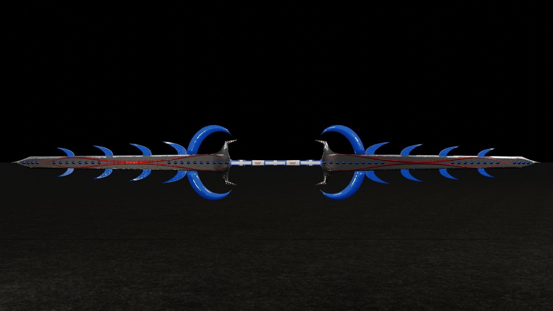 Moon Spear Low-poly 3D model_1