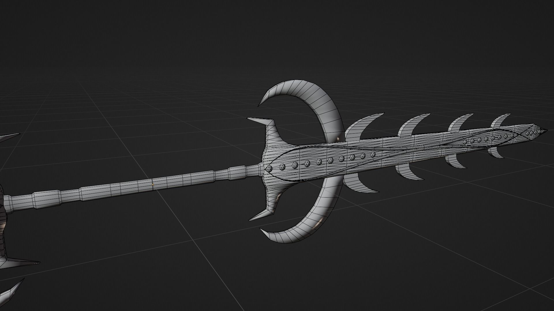 Moon Spear Low-poly 3D model_4