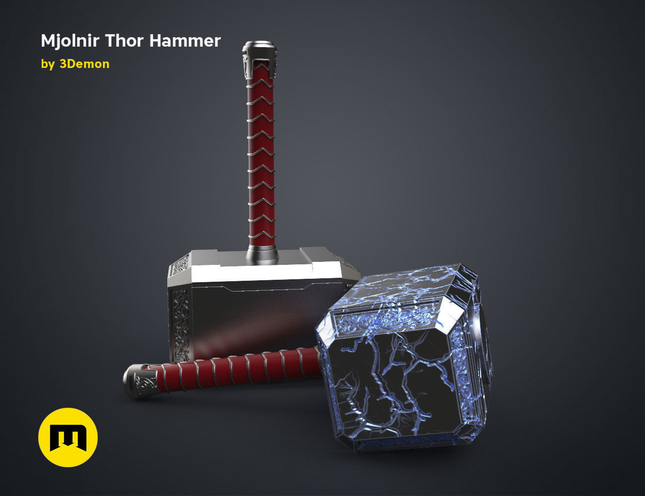 Mjolnir hammer - Love and Thunder 3D print model_4