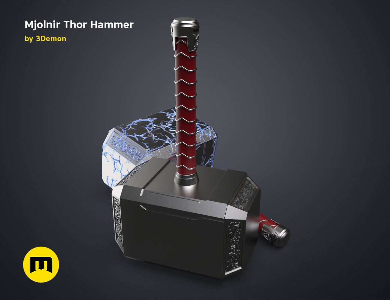Mjolnir hammer - Love and Thunder 3D print model_10