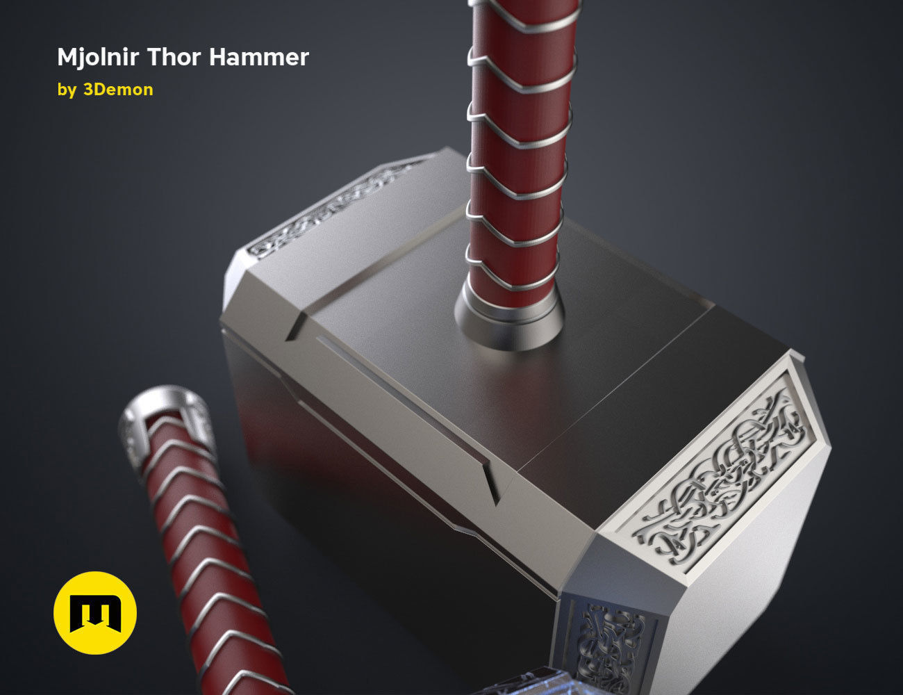 Mjolnir hammer - Love and Thunder 3D print model_6