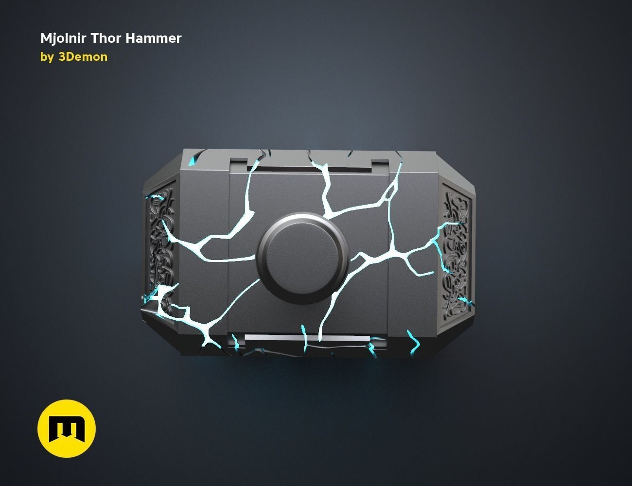 Mjolnir hammer - Love and Thunder 3D print model_32