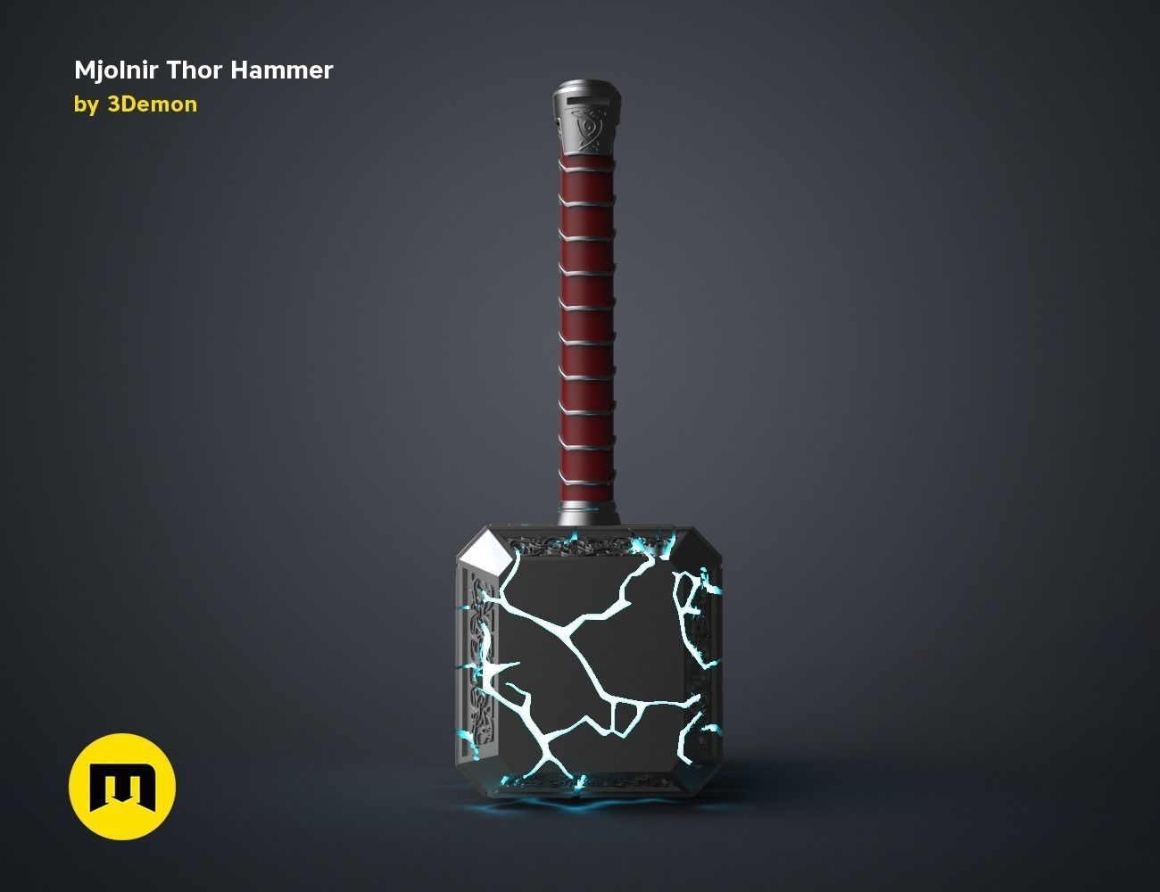 Mjolnir hammer - Love and Thunder 3D print model_30