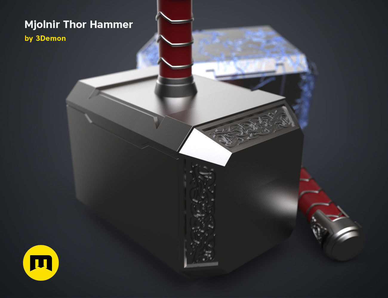 Mjolnir hammer - Love and Thunder 3D print model_7
