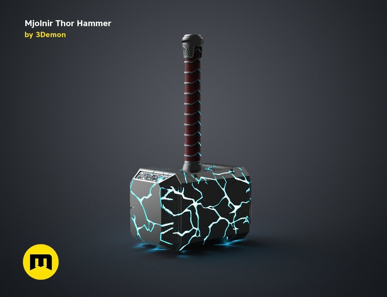 Mjolnir hammer - Love and Thunder 3D print model_29