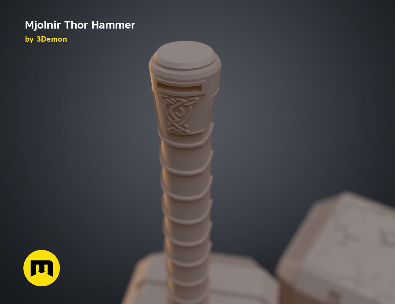 Mjolnir hammer - Love and Thunder 3D print model_19
