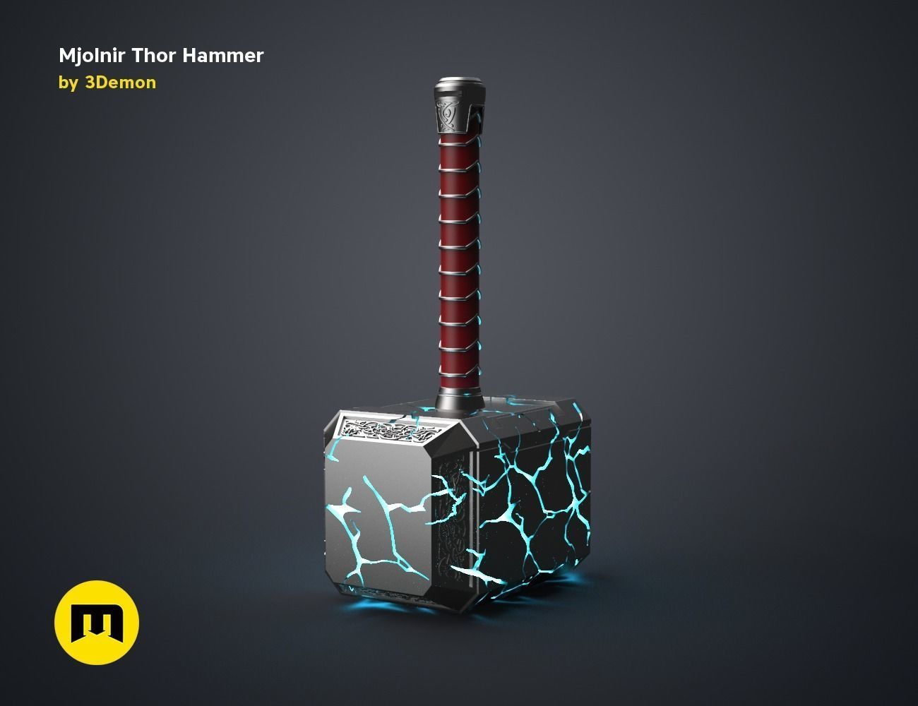 Mjolnir hammer - Love and Thunder 3D print model_28