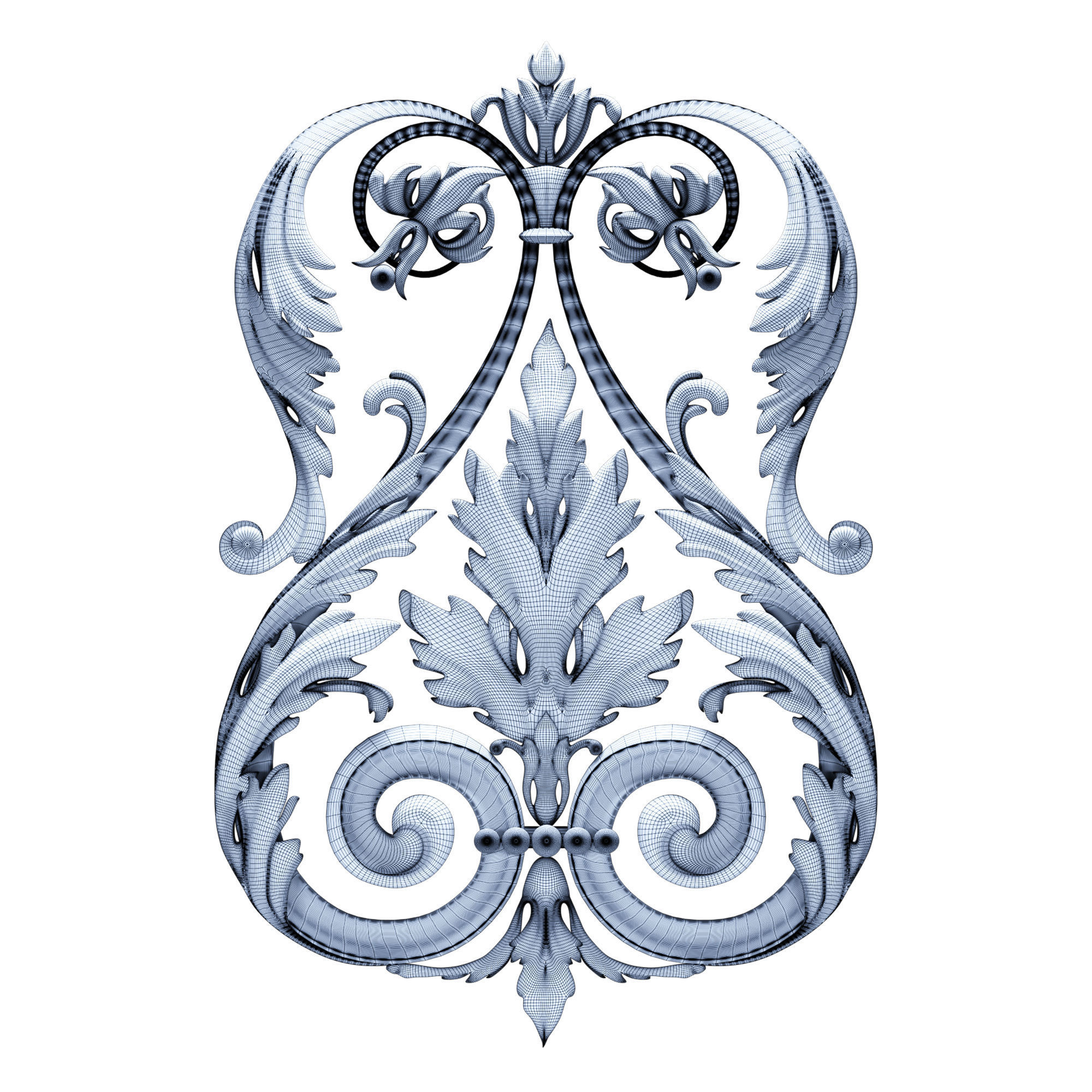 Decorative Ornamental 04 3D model_1